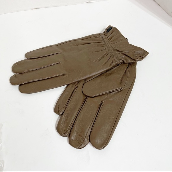 Lavaris Accessories - Leather Beige Gloves Sz 0.